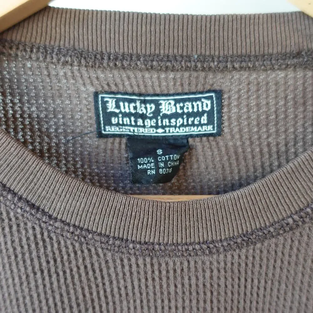 Vintage Y2K Lucky Brand Shirt Mens‎ Small Thermal Los Diablos Hells Kitchen Tee